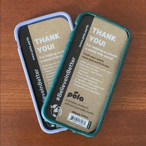 iPhone 11 Pro Lavender and Green Pela cases